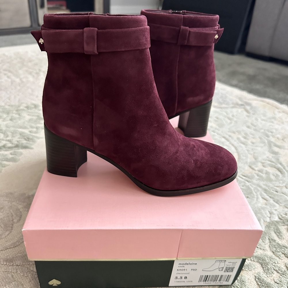 Kate Spade Madelaine Suede Cherylwood Boots